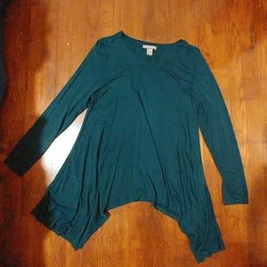 Women long sleeved top tunic length